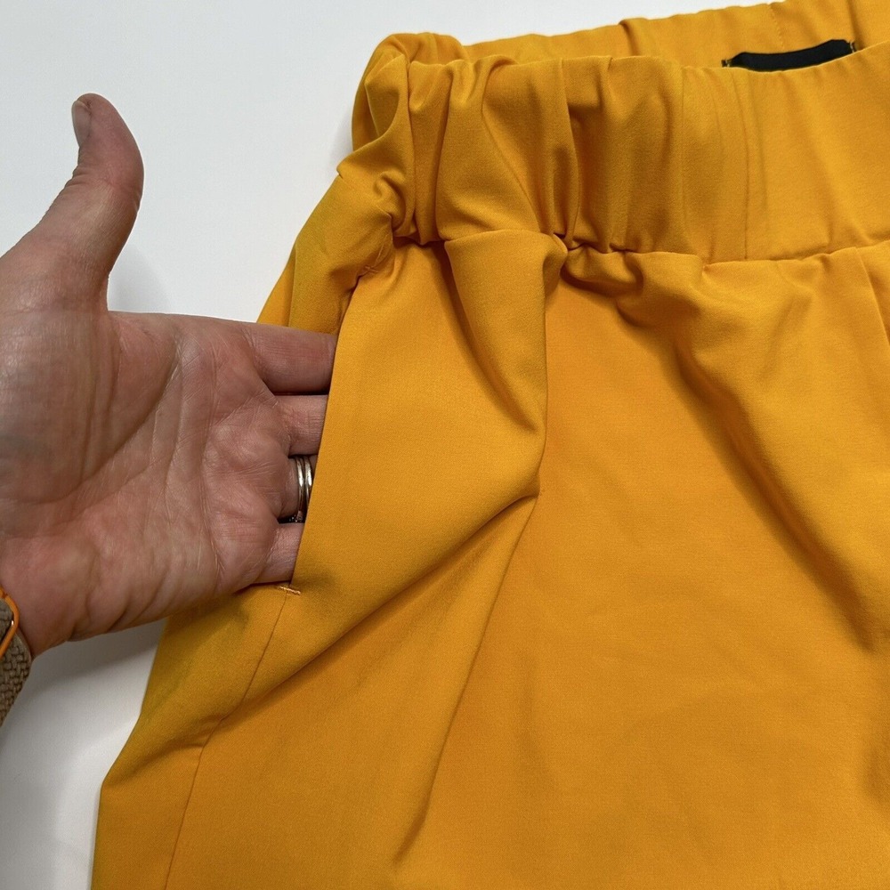 Jo + Jax Size XSA Adult Dance Tangerine Shorts yoga Jazz Yellow Scalloped Hem - Picture 7 of 12
